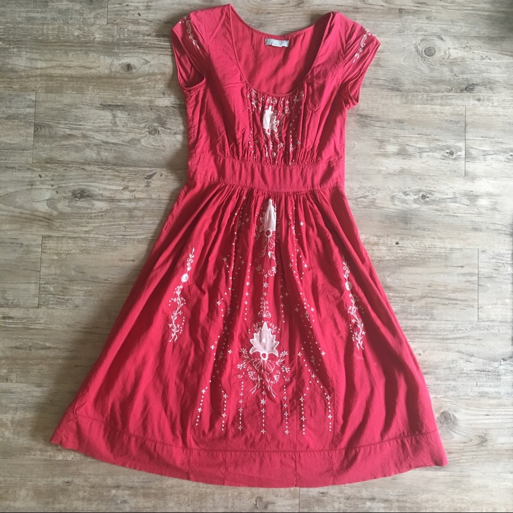 Embroidered Anthro dress
